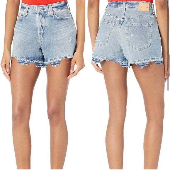 AG Adriano Goldschmied NEW Alexxis High Rise Jean Shorts Size 31 - Picture 2 of 8